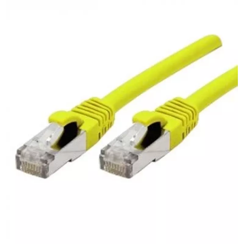 EXERTIS CONNECT 858418 Cat 6A S/FTP savienojuma kabelis, 0,3 m, dzeltens, slim boot