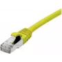 EXERTIS CONNECT 858419 Cat 6A S/FTP savienojuma kabelis, 0,5 m, dzeltens, Slim Boot