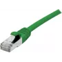 EXERTIS CONNECT Cat 6A S/FTP komutācijas kabelis, 0,5 m, zaļš, slaids ar aizsargātu fiksatoru 858435
