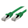 EXERTIS CONNECT Cat 6A S/FTP komutācijas kabelis, 3,0 m, zaļš, slaids snagless aizsarguzgalis 858439