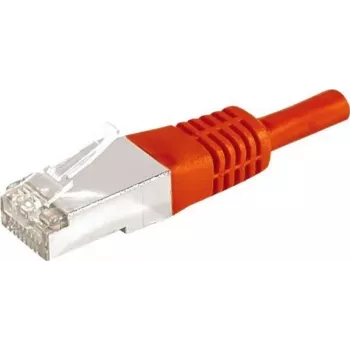 EXERTIS CONNECT CAT.6a F/UTP tīkla kabelis, sarkans, 20 m, 10 Gbps, RJ45, ar slaidu noturības atslogotāju 859541