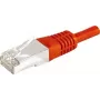 EXERTIS CONNECT CAT.6a F/UTP tīkla kabelis, sarkans, 20 m, 10 Gbps, RJ45, ar slaidu noturības atslogotāju 859541