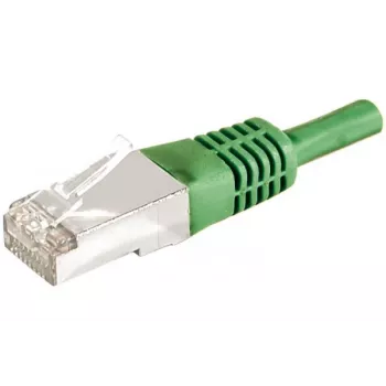 EXERTIS CONNECT Cat.6a F/UTP tīkla kabelis, 25 m, zaļš, 10 Gbps, RJ45, ar aizsardzību pret saliekšanu 859557