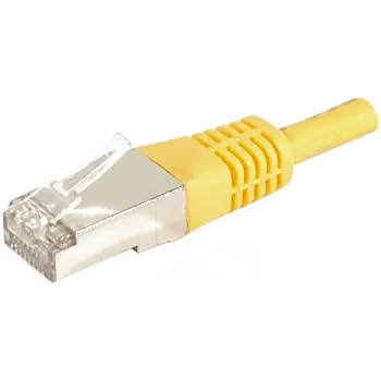 EXERTIS CONNECT 859561 Cat.6a F/UTP savienojuma kabelis, 0,3 m, dzeltens, 10 Gbps, Slim Boot