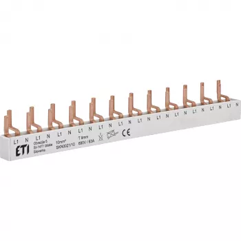 ETI 002921150 izolēta kontaktu kopne SKN0021/10 ETIMAT 1N, KZS 1M, 1-polam, 10 moduļiem, 63 A