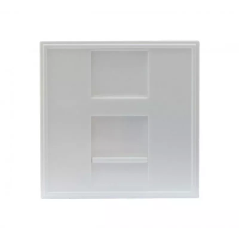 EXERTIS CONNECT Dexlan priekšpaneļa ieliktnis 45 x 45 mm 1 Keystone modulim, signālbalts RAL 9003 (911722)