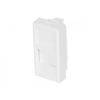 Exertis Connect Dexlan modulārais tukšais ievads 45 x 22,5 mm 2 x RJ45 Keystone uzstādīšanai vienā līmenī RAL 9003 signālbalts 911731
