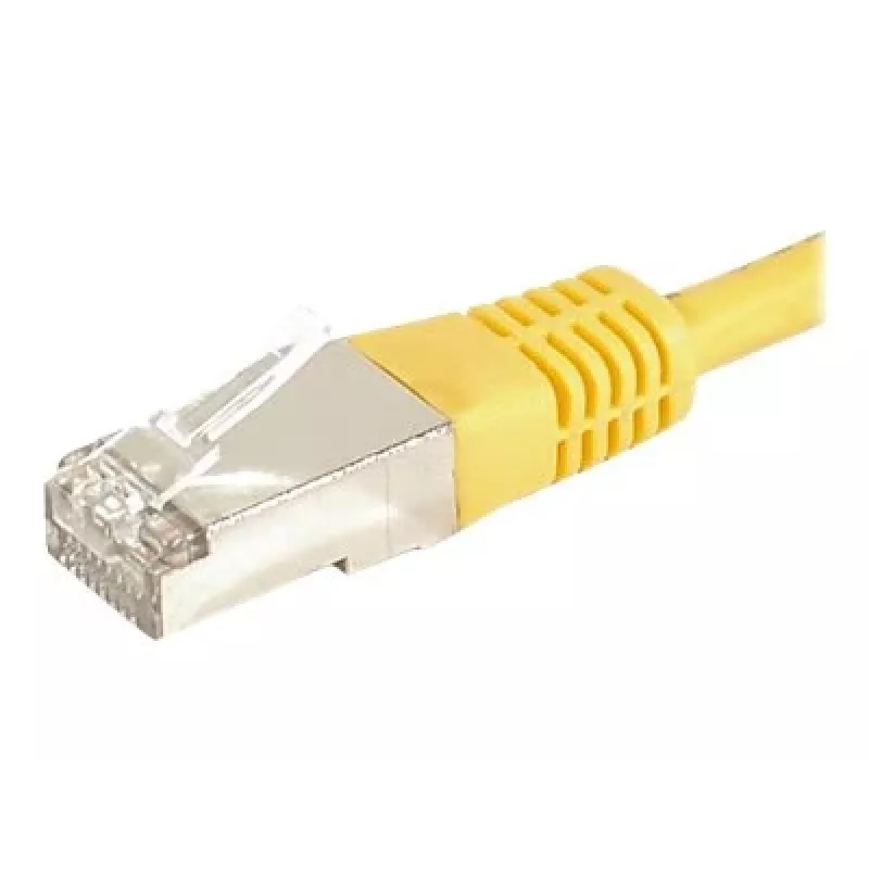 EXERTIS CONNECT Cat.6a F/UTP komutācijas kabelis, dzeltens, 0,5 m, 10 Gbps 859562