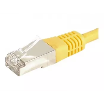 EXERTIS CONNECT Cat.6a F/UTP komutācijas kabelis, RJ45, dzeltens, 1,5 m, 10 Gbps 859564