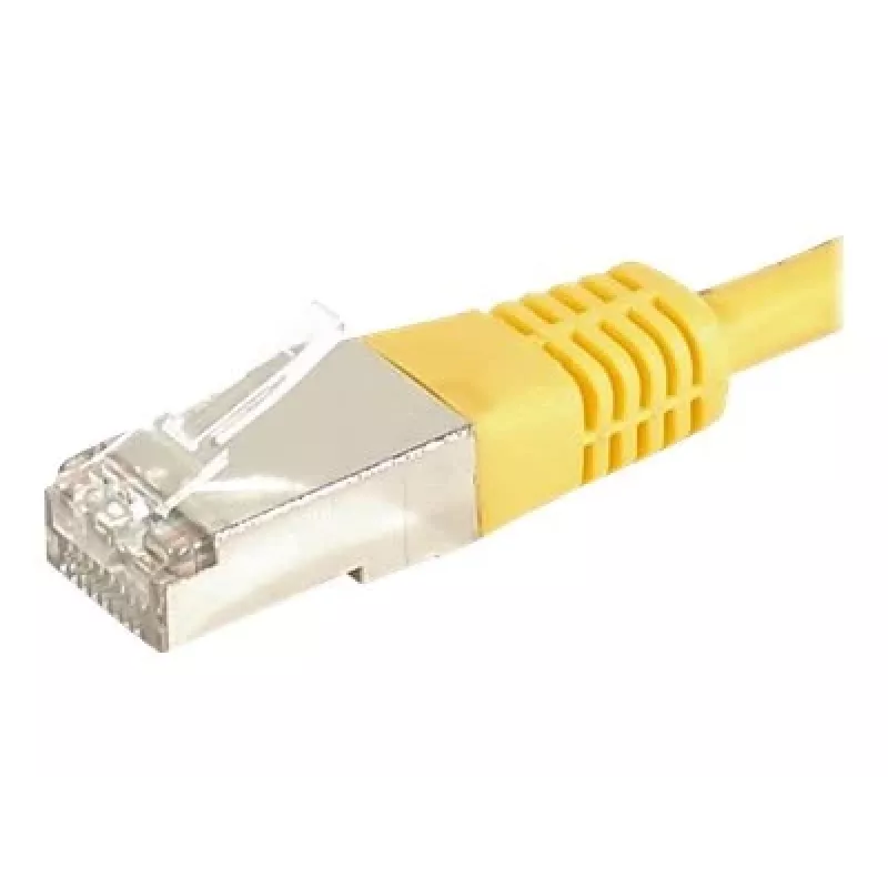 EXERTIS CONNECT Cat.6a F/UTP komutācijas kabelis, RJ45, dzeltens, 1,5 m, 10 Gbps 859564