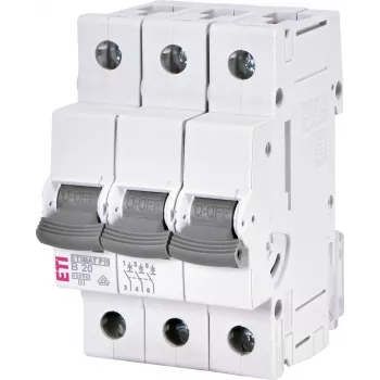 ETI ETIMAT P10 3 polu automātiskais slēdzis B20 20A 10kA 415V 50/60Hz