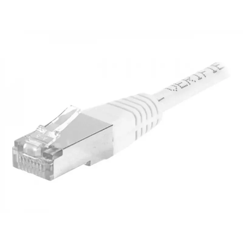 EXERTIS CONNECT Cat.6a F/UTP tīkla kabelis, 15 m, balts, 10 Gbps, ar slaidu aizsarguzmavu 859585