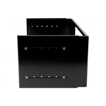 Exertis Connect 4U paplašināms sienas stiprinājuma kronšteins 19 inch statīvam, melns, 250-400 mm dziļums, 20 kg slodze 907716