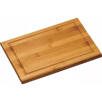 Kesper bambusa griešanas dēlis 31x21x1,6 cm ar sulas rievu