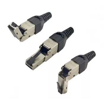 EXERTIS CONNECT lauka apstrādei paredzēts RJ45 spraudnis, Cat.6A, STP, regulējams leņķis (920822)