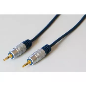 EXERTIS CONNECT Professional Slimline audio kabelis, 3,5 mm stereo jack vīrišķais uz vīrišķo, 5,0 m, melns 987995