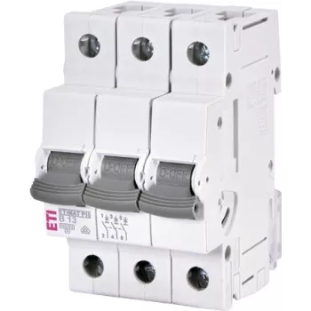 ETI ETIMAT P10 3 polu 13A B raksturlīknes automātiskais slēdzis 415V 10kA 001901309