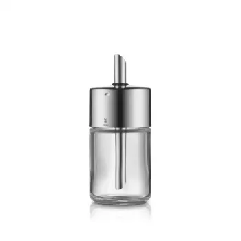 WMF Basic cukura dozators 200 ml, Cromargan® nerūsējošais tērauds un stikls, sudraba/caurspīdīgs