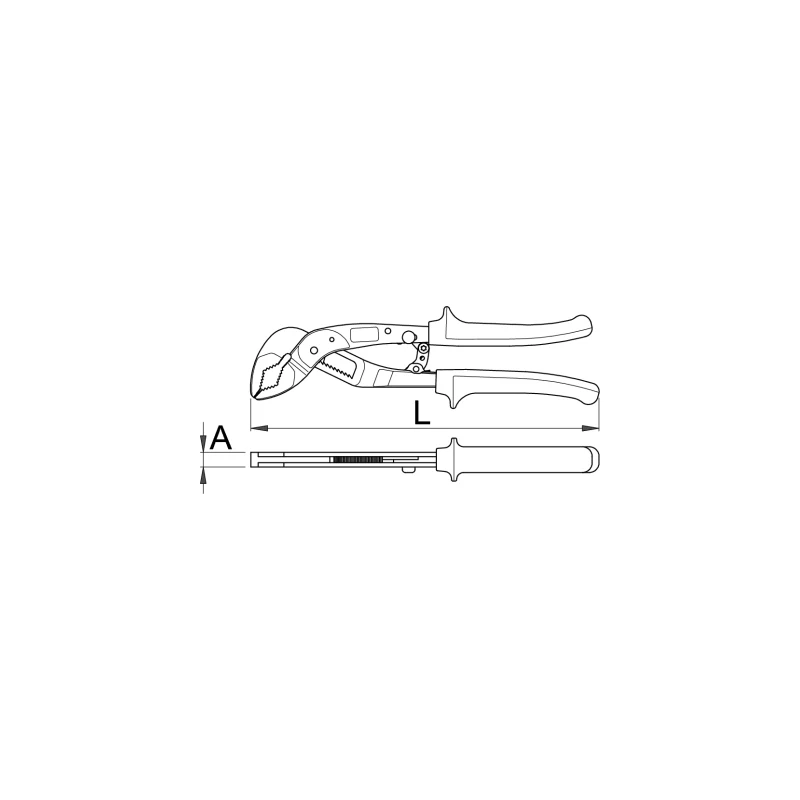 Automātiskās sūkņu atslēgas 240 mm Hypo Unior