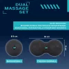 SCHILDKRÖT Dual masāžas komplekts, 2 daļas: 1 zemesrieksta bumbiņa (aptuveni 80 x 160 mm), 1 masāžas bumbiņa - 1 gabals (960134)