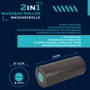 SCHILDKROT 2-in-1 masāžas rullīšu komplekts melns/zils EPP putas 960237