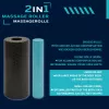 SCHILDKROT 2-in-1 masāžas rullīšu komplekts melns/zils EPP putas 960237