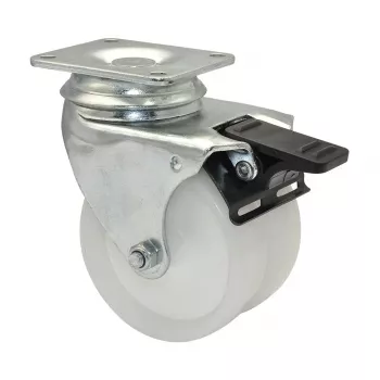 Wagner design yourself ECO RO 3277 divriteņu grozāmais ritentiņš 32 mm balts/pelēks (3327701)