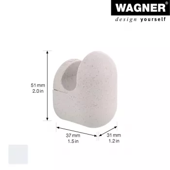 Wagner design yourself PILL sienas āķis, pelēks, 1 āķis, skrūvējams, plastmasa 17041321