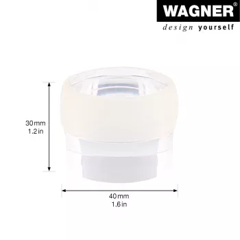 Wagner Design Yourself EH 5222 caurspīdīgs pašlīmējošs durvju atdurējs, 40 mm diametrs, 22 mm augstums 15522211