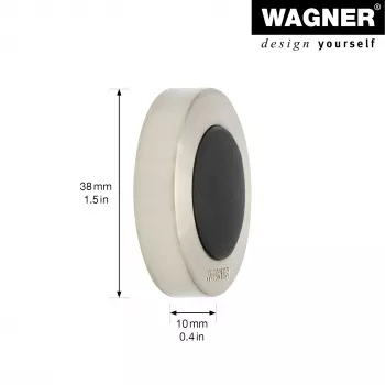 Wagner design yourself EH 5140 sienas durvju atdure (skrūvējama vai līmējama), cinka lējums un gumija (15514011)