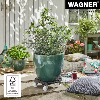 WAGNER design yourself augu ritenītis GH0557, plastmasas, apaļš, gaiši pelēks, Ø 38,5 cm, 1 gab. (20055701)