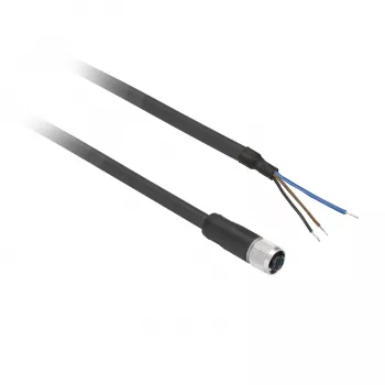 TMSS GERMANY Telemechanique Sensors M12 taisns 5 kontaktu 5 m PVC sensora kabelis XZCP0566L5