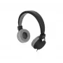 EXERTIS CONNECT Campus BE COLOR stereo austiņas ar 3,5 mm jack spraudni, melnas/pelēkas (059963)