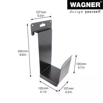 Wagner design yourself sienas kronšteins WH 2089, melns (15208901)