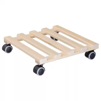 Wagner design yourself Augu ritenītis GH 0438, kvadrātveida masīvkoka dižskābardis, 34 x 34 x 8 cm, 4 grozāmie riteņi, 100 kg nestspēja, dabīgs, pielāgojams 20043801