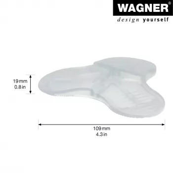 Wagner Design Yourself EH 6985 caurspīdīgs pašlīmējošs durvju atdurējs 15698501