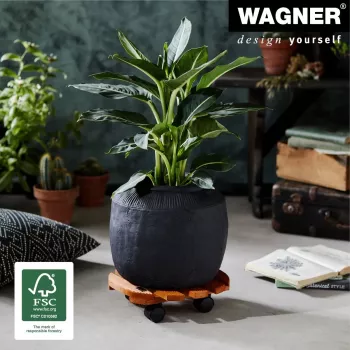 WAGNER Multiroller Country kastaņkoka apaļais augu ratiņš 20018201