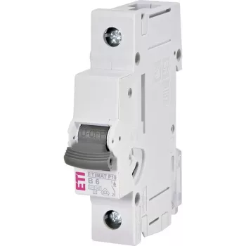 ETI ETIMAT P10 1P B6 miniatūrais automātiskais slēdzis 6A, raksturlīkne B, 230/400V, 10kA