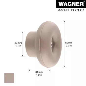 Wagner design yourself DOT GH 0222 āķis, 1 āķis, taupe krāsā, 40 mm, plastmasa 17022221