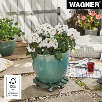 WAGNER design yourself augu ratiņi GH0528, plastmasa, Ø 29 cm, tumši zaļi, apaļi, 1 gab. 20052801