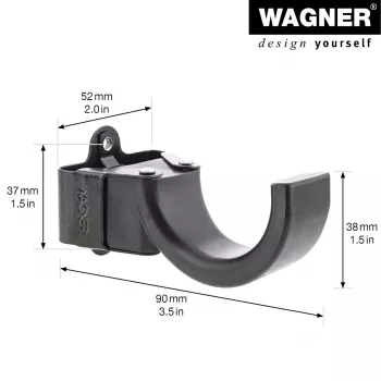 Wagner design yourself āķis mēteļiem WH 2097 ar 1 āķi, melns, 1 gab. 15209711
