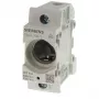 Siemens 5SG17021 D02 1-poligā drošinātāju pamatne, 63A, 400V AC, skrūvju montāža, pelēka