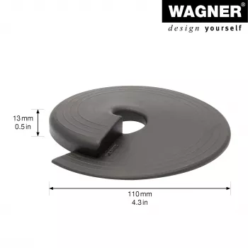 Wagner design yourself EH 6981 durvju atdurējs, pašlīmējošs, caurspīdīgs, TPE, 38 mm diametrs, 22 mm augstums 15698101