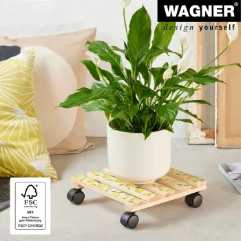 WAGNER design yourself Augu rullītis GH0644 Kvadrātveida koka motīvs 29 x 8 cm, 1 gab 20064401