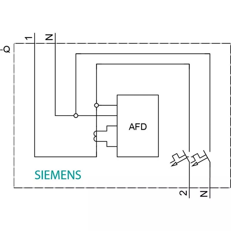 Siemens SENTRON 5SV6016-7GV16 AFDD/MCB 6kA C16 1P+N 1TE (12 gab. iepakojums)