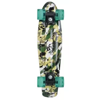 SCHILDKROT Retro skrituļošanas dēlis Free Spirit Camouflage polipropilēns (PP), pastiprināts dēlis 560 x 140 mm, 1 gabals (510781)