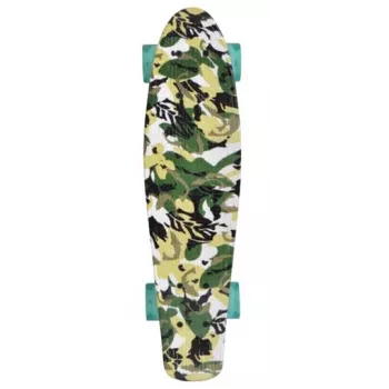 SCHILDKROT Retro skrituļošanas dēlis Free Spirit Camouflage polipropilēns (PP), pastiprināts dēlis 560 x 140 mm, 1 gabals (510781)