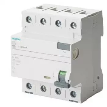 Siemens SENTRON 5SV36448 selektīvais diferenciālās strāvas aizsardzības automāts, A tips, 40 A, 300 mA, 4-pol, 400 V