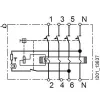 Siemens SENTRON 5SV36448 selektīvais diferenciālās strāvas aizsardzības automāts, A tips, 40 A, 300 mA, 4-pol, 400 V