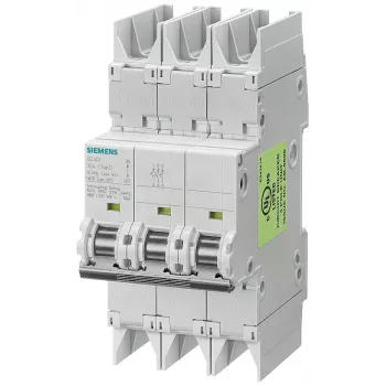 Siemens SENTRON 5SJ4 3-polige miniatūras automātiskais slēdzis, C-raksturlīkne, 16 A, 6 kA, 400 V AC 5SJ43167HG42